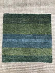 Gabbeh Tappeto persiano 60x60 Verde (Iran) Annodato A Mano