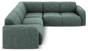 Divano angolare in colore petrolio (angolo variabile / a L) Molino - Micadoni Home