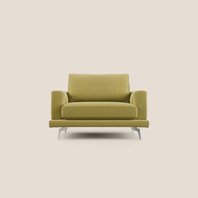 Dorian poltrona moderna in tessuto smacchiabile T05 giallo