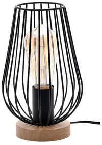 Rabalux 6915 - Lampada da tavolo GREMIO 1xE27/40W/230V nero
