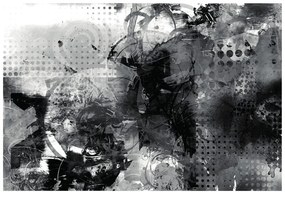 Carta da parati – Pittura grafica in bianco e nero