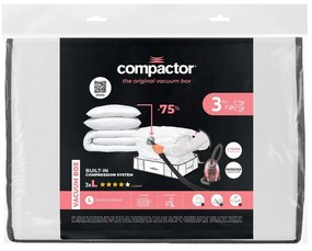 Set di organizer per vestiti sottovuoto/rinforzati in tessuto 3 pz 45x65x15,5 cm Life – Compactor