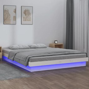 Giroletto con led bianco 150x200cm king size in legno massello