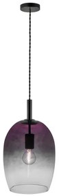 Nordlux - Lampada a sospensione con cavo UMA 1xE27/40W/230V Ø 23 cm nero/fumé