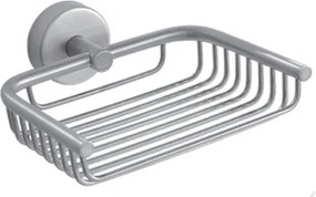 Kamalu - Portasapone a griglia design sospeso in acciaio inox satinato | Monde-S