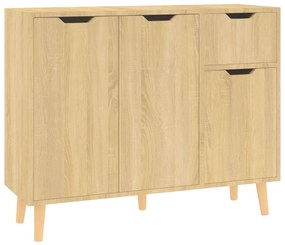 Credenza rovere sonoma 90x30x72 cm in truciolato