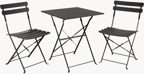 Set da giardino pieghevole in metallo Ponte 3 pz
