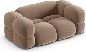 Divano marrone con rivestimento in velluto 180 cm Loretto – Cosmopolitan Design