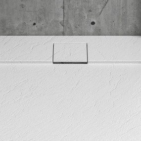 Kamalu - Piatto doccia in resina 80x140 effetto pietra | KR1000