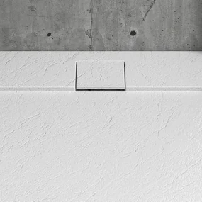 Kamalu - Piatto doccia in resina 80x140 effetto pietra | KR1000