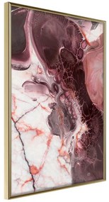 Poster  Beauty Enchanted in Marble  Cornice Quadri Cornice d'oro, Larghezza x Altezza Home decor 20x30