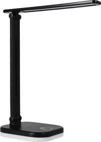 Lampada da tavolo dimmerabile LED RGBW con ricarica wireless LED/7W/5V USB nera
