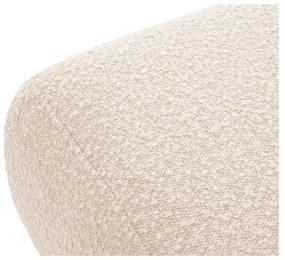 Sgabello in tessuto bouclé beige Molino - Micadoni Home