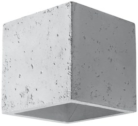 Applique in Cemento da Parete QUAD G9 Grigia da interno