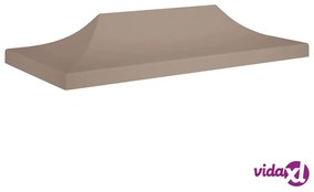 vidaXL Tetto per Tendone per Feste 6x3 m Grigio Talpa 270 g/m²