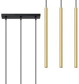 Sollux SL.1196 - Lampadario a sospensione con filo PASTELO 3xG9/8W/230V oro