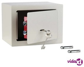 HI Cassaforte per Hotel con 2 Cavi 23x17x17 cm Acciaio Bianco