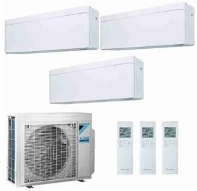 Daikin - Climatizzatore Condizionatore Trialsplit Stylish 3MXM52A + FTXA25AW + FTXA25AW+FTXA35AW 9+9+12 9000+9000+12000 btu modello 2022 wifi incluso