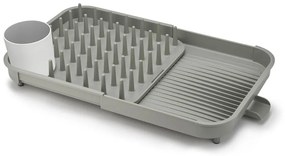 Scolapiatti regolabile grigio in plastica 34x37 cm Duo - Joseph Joseph