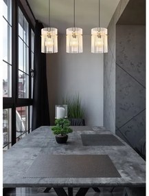 Globo 15698-3HM - Lampadario a sospensione con filo GORLEY 3xE27/60W/230V oro