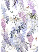 Sanderson Carta da parati Wisteria Falls - Lilac