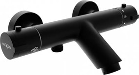 Mexen Kai rubinetto per vasca termostatico, nero - 77300-70