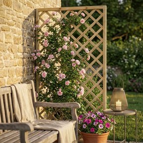 griglia da giardino in legno di pino impregnato in autoclave 40 x 180 cm