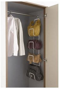 Portaborse bianco con gancio per porta e 4 ganci Sapporo - YAMAZAKI