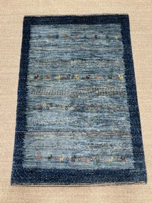 Loribaft Tappeto persiano 100 x 70 Blu (Iran) Annodato A Mano