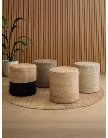 Poggiapiedi di colore naturale Jutta Gold – Hanse Home