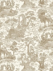 Josephine Munsey Tapete Islet Hoping Toile - Stone