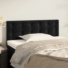 Testiera Nera 80x5x78/88 Cm İn Velluto /