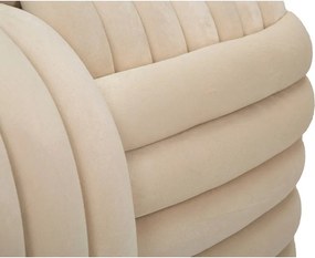 Panchina in velluto crema Softy - Mauro Ferretti