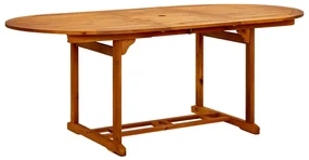 Set pranzo da giardino 7 pz beige polyrattan e legno massello