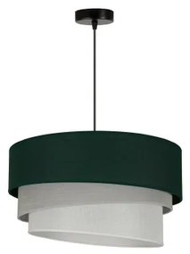 Duolla - Lampadario a sospensione con filo TRIO 1xE27/15W/230V diametro 45 cm verde/grigio/bianco