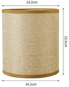 Brilagi - Paralume universale NUBILA E27 15,5x14 cm marrone chiaro