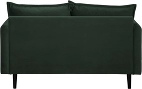 Divano verde scuro con rivestimento in velluto 138 cm Juli – Ropez