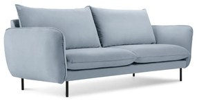 Divano in velluto azzurro 160 cm Vienna - Cosmopolitan Design