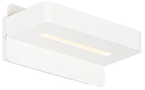 Lampada da parete moderna bianca con LED con USB - Ted