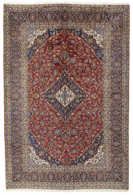 Kashan Tappeto 210 x 300 Rosso (Iran) Annodato A Mano