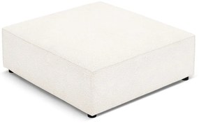 Pouf in tessuto bouclé beige Jodie - Micadoni Home