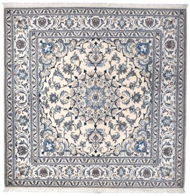 Nain Tappeto 200x200 Beige (Iran) Annodato A Mano
