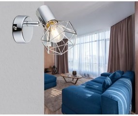 Globo 54802-1 - Faretto XARA I 1xE14/40W/230V cromo lucido