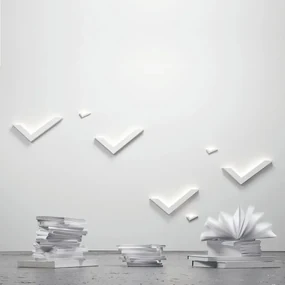 Applique LED design VI99 bianco IP20, luce bianco naturale LUMICOM