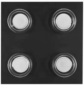 Ledvance -Plafoniera LED da bagno ORBIS FLAME 4xLED/5,5W/230V IP44 nero