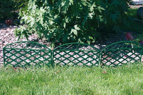 Set 5 Recinzioni Ornamentale per Giardino 46x35 cm in Plastica Rama...