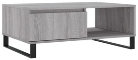 Tavolino da salotto grigio sonoma 90x60x35 cm legno multistrato