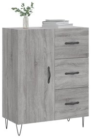 Credenza grigio sonoma 69,5x34x90 cm in legno multistrato