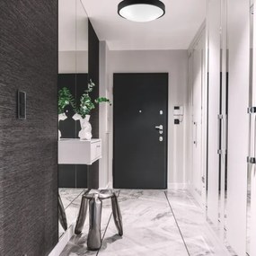 Plafoniera JONAS 2xE27/60W/230V diametro 36 cm nero