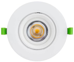 Faro LED da Incasso 44W Orientabile Foro Ø160mm Bianco-driver Philips Colore Bianco Caldo 2.700K